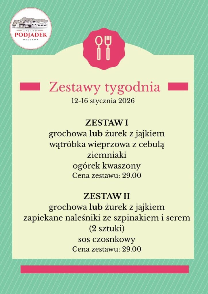 PODJADEK tygodniowe zestawy obiadowe