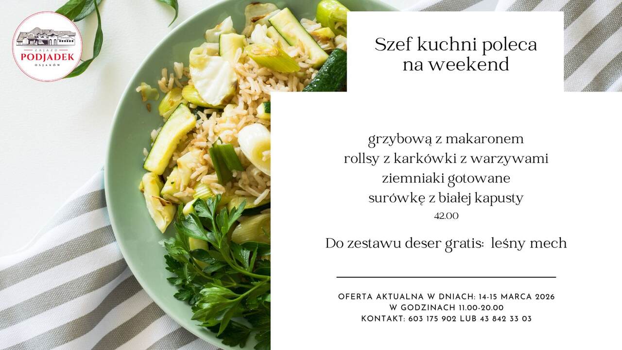 Read more about the article Zestaw weekendowy