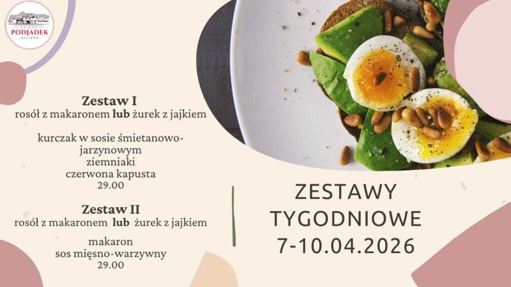 PODJADEK tygodniowe zestawy obiadowe
