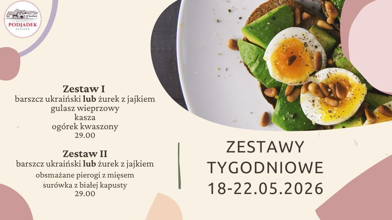 Read more about the article PODJADEK tygodniowe zestawy obiadowe