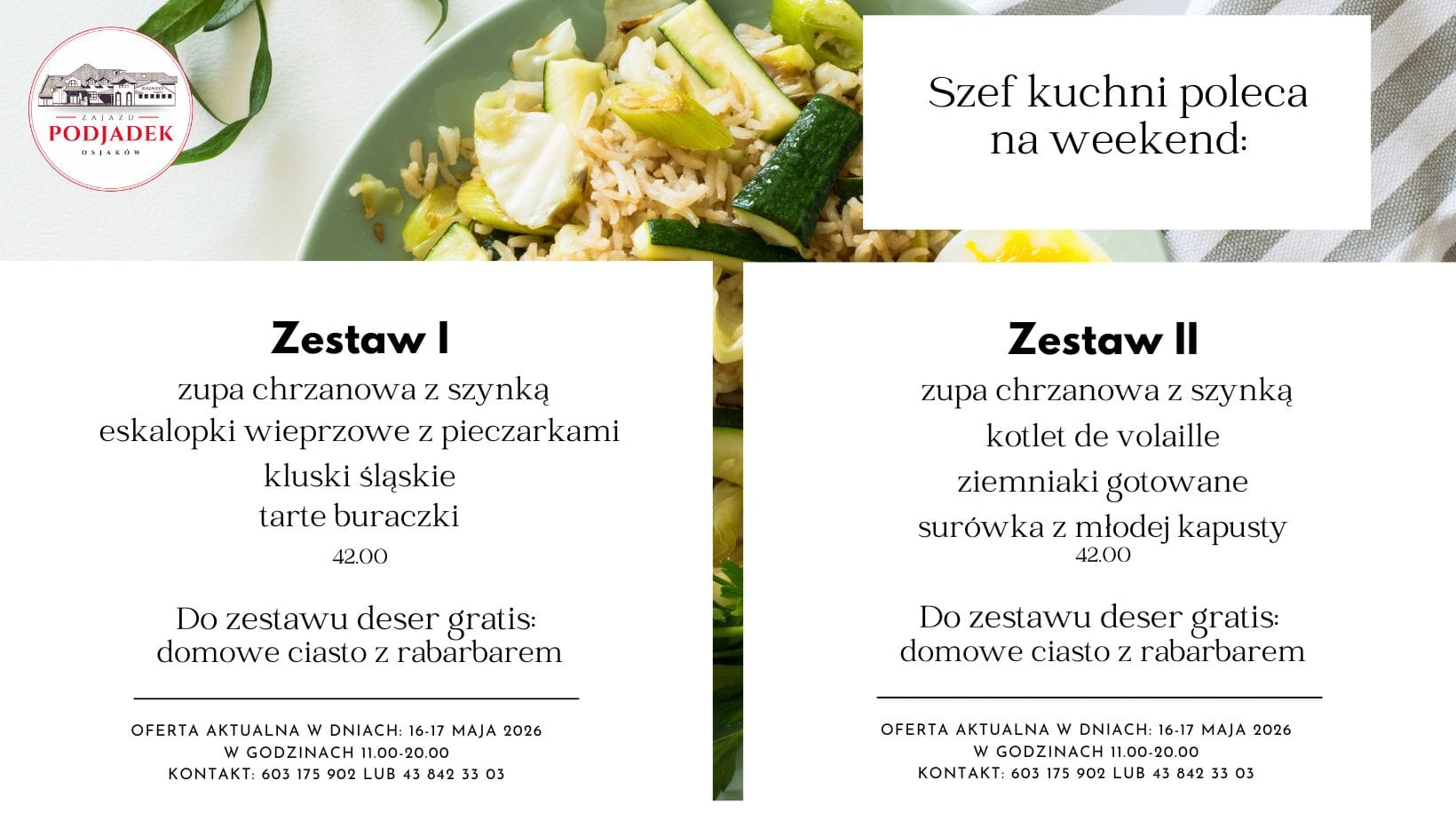 Read more about the article Zestaw weekendowy