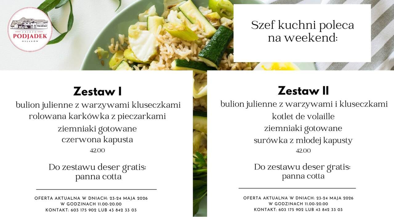 Read more about the article Zestaw weekendowy