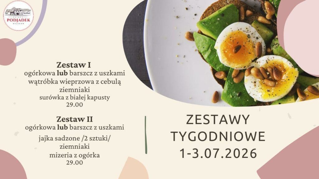 PODJADEK tygodniowe zestawy obiadowe
