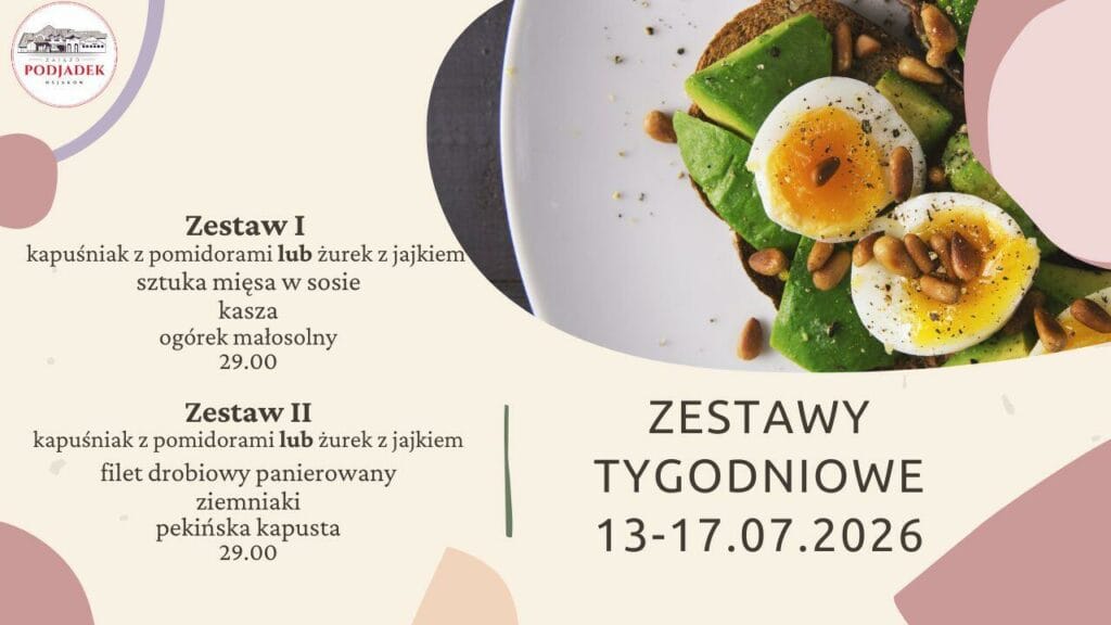 PODJADEK tygodniowe zestawy obiadowe