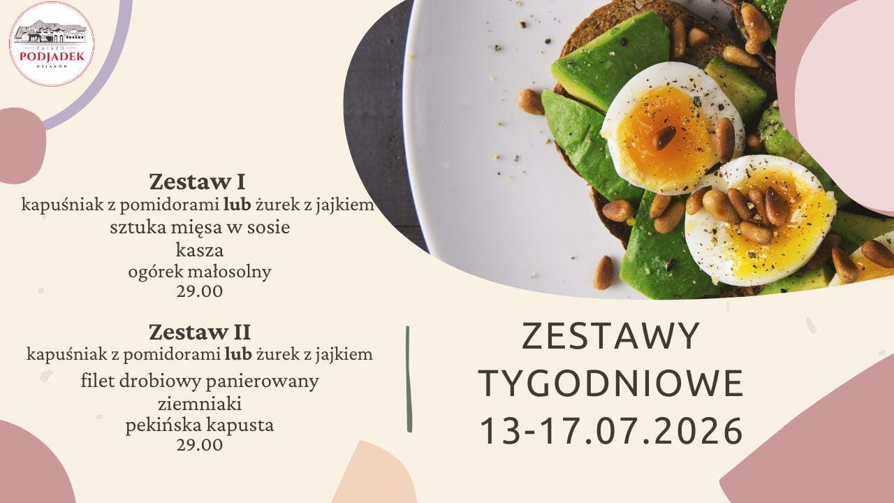 Read more about the article PODJADEK tygodniowe zestawy obiadowe