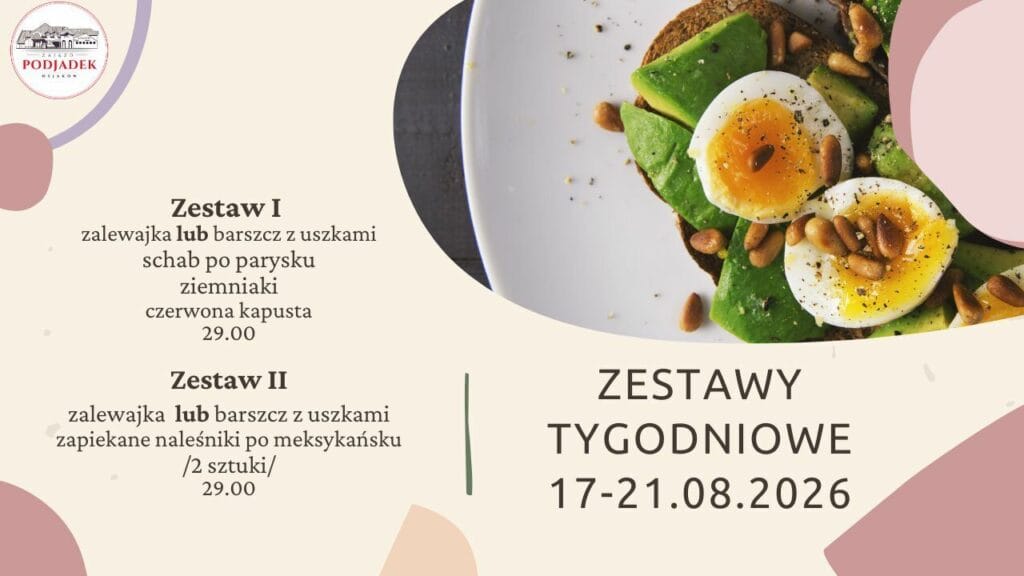 PODJADEK tygodniowe zestawy obiadowe