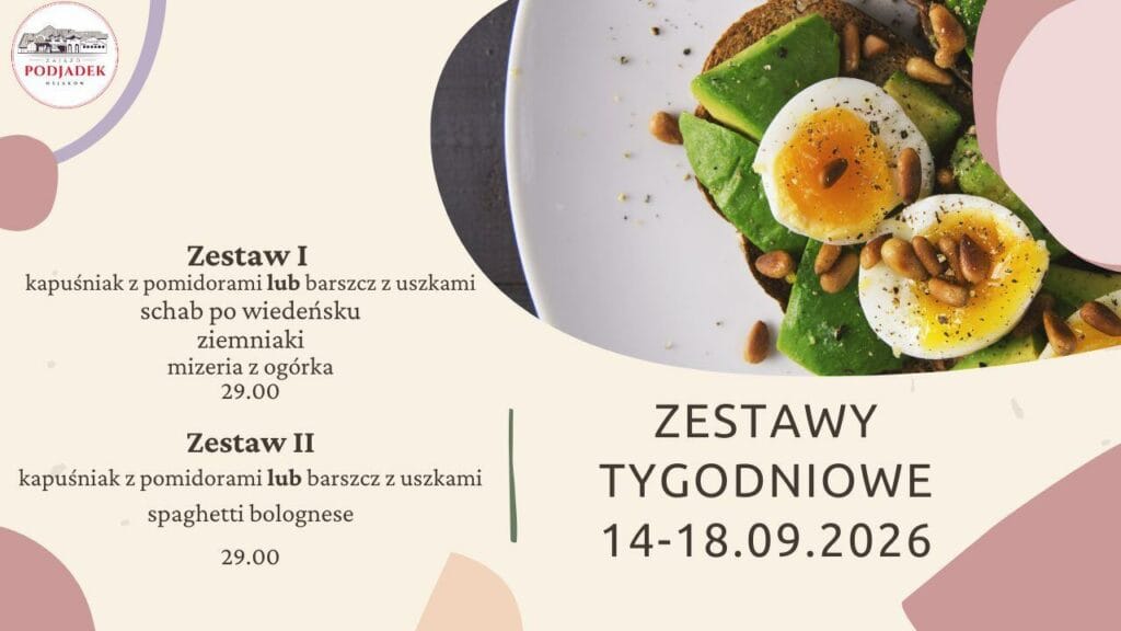 PODJADEK tygodniowe zestawy obiadowe