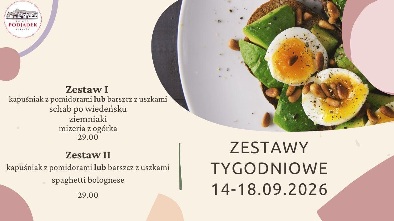 Read more about the article PODJADEK tygodniowe zestawy obiadowe